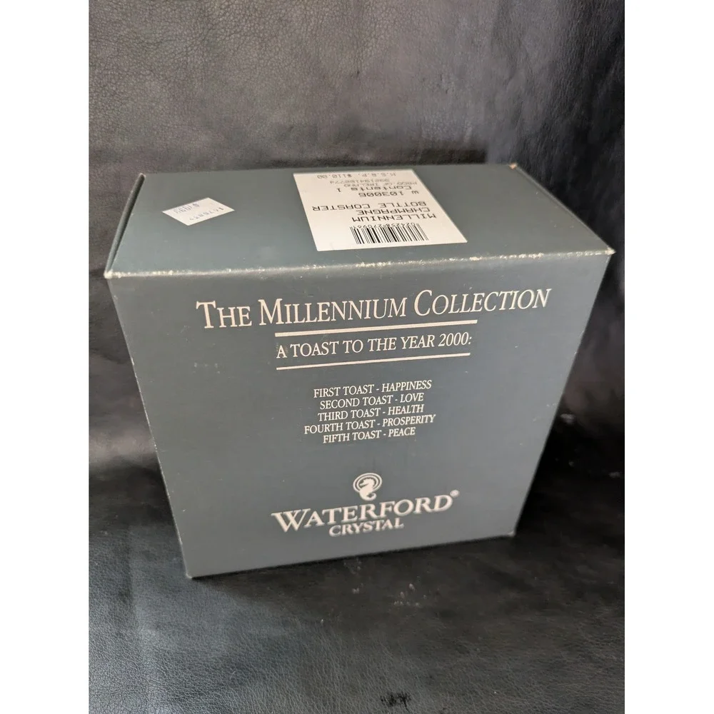Waterford Crystal Millennium‎ Collection Champagne Bottle Coaster 103006 Box